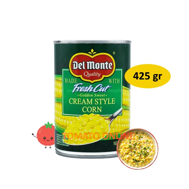 Del Monte /  Cream Style Corn Jagung Krim Manis Kaleng / 425 g gr gram 425gr 425gram