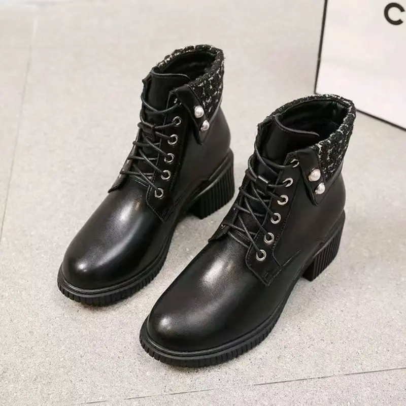 SEPATU SNEAKER KULIT BOOTS WANITA S10 2