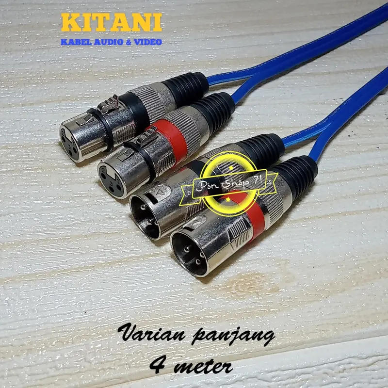 Kabel Audio Mixer Power Canon XLR Female To Canon XLR XLR Male 1 set -50 Cm Accessories Speaker 6