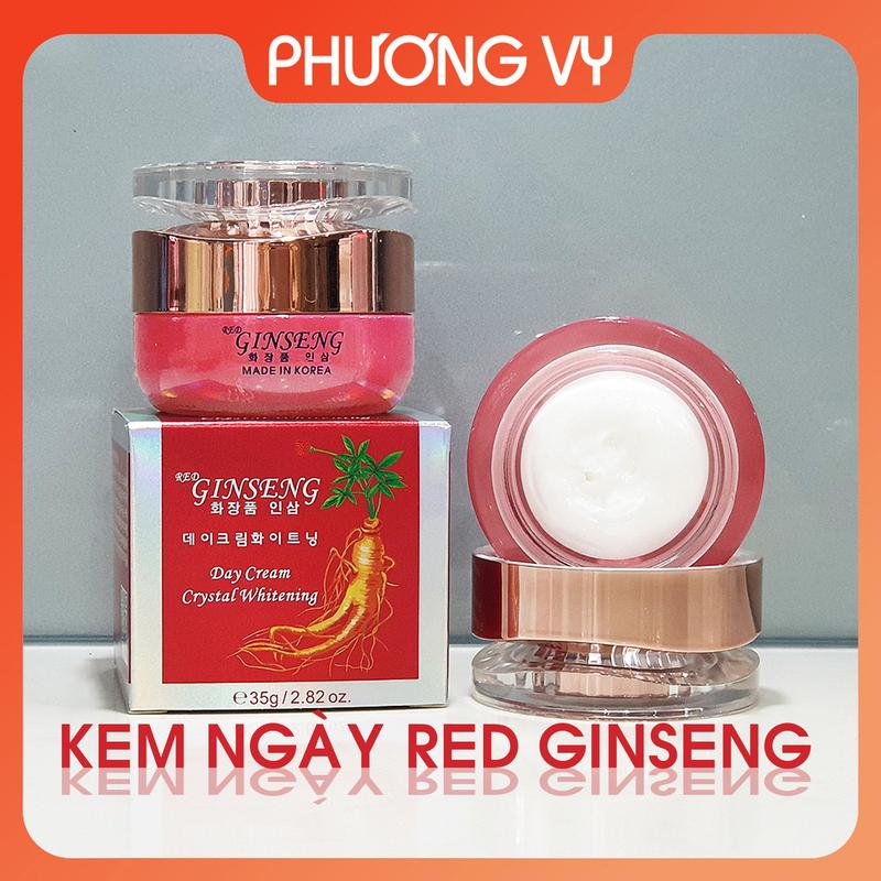 Kem ngày Red Ginseng nhân sâm, giúp dưỡng trắng da và mờ nám tàn nhang, kem nám Hàn Quốc, mỹ phẩm Ginseng.