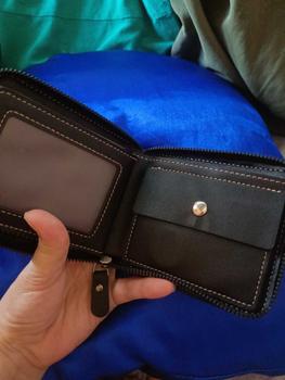 Product Review of 1pc Men's New PU Leather Short Wallet Multi Functional Purse With Multi Card Position Large Capacity from V**e 3