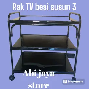 Rak tv indah/rak tv DX 300/rak tv besi kokoh/rak tv roda