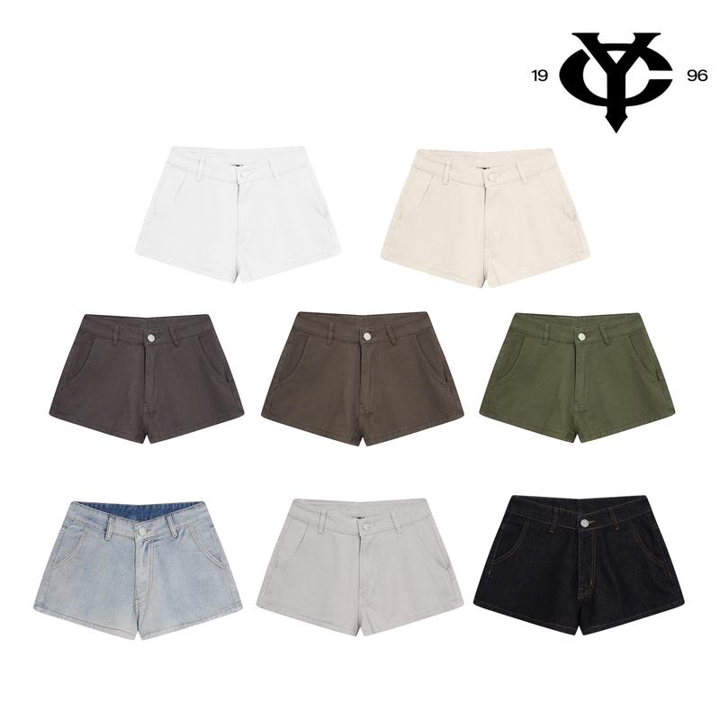 [ 4 Màu Mới ] YC1996 - Quần Short Nữ Ngắn Basic Đơn Giản 2 Màu Local Brand Unisex