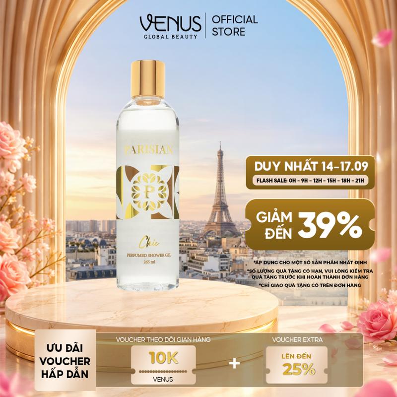Sữa Tắm Nước Hoa Nữ Gennie Parisian Dưỡng Da Ẩm Mịn, Mùi Hương Tinh Tế, Quý Phái
