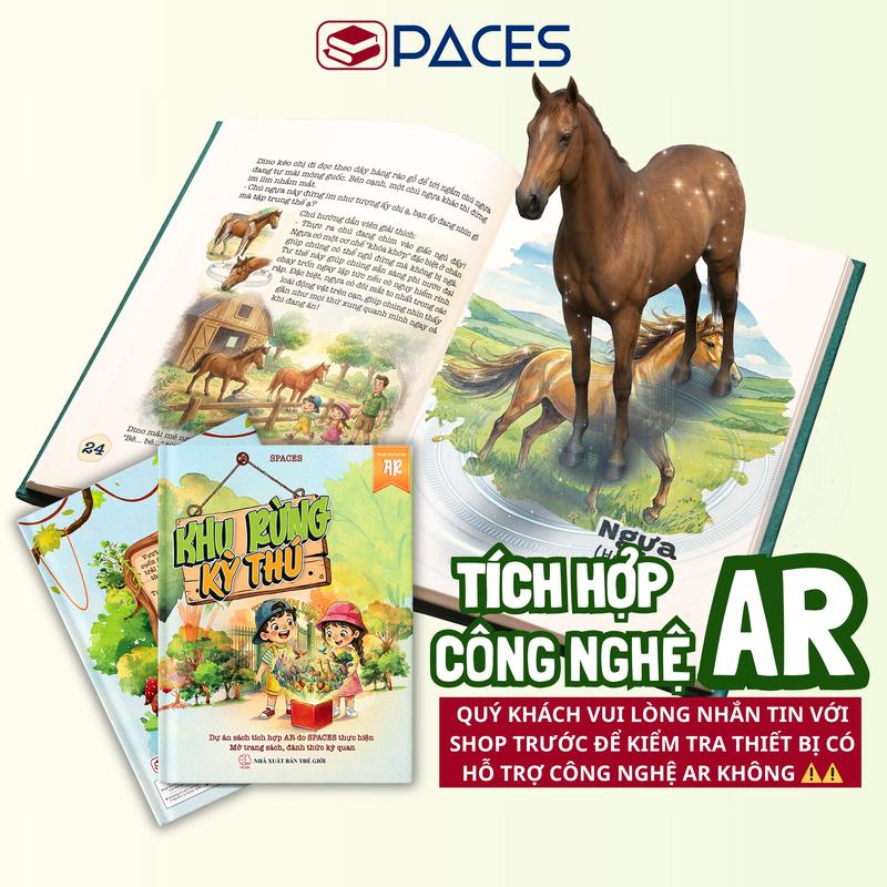 Sách 3D - KHÁM PHÁ VŨ TRỤ Tích Hợp AR Cho Bé - SPACES