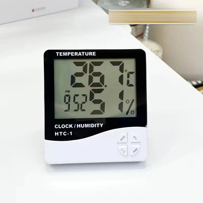 cod&ready HTC-1 Hygrometer Termometer Ruangan Digital Jam Thermometer Indoor HTC1 GLOBAL SHOP2008 4