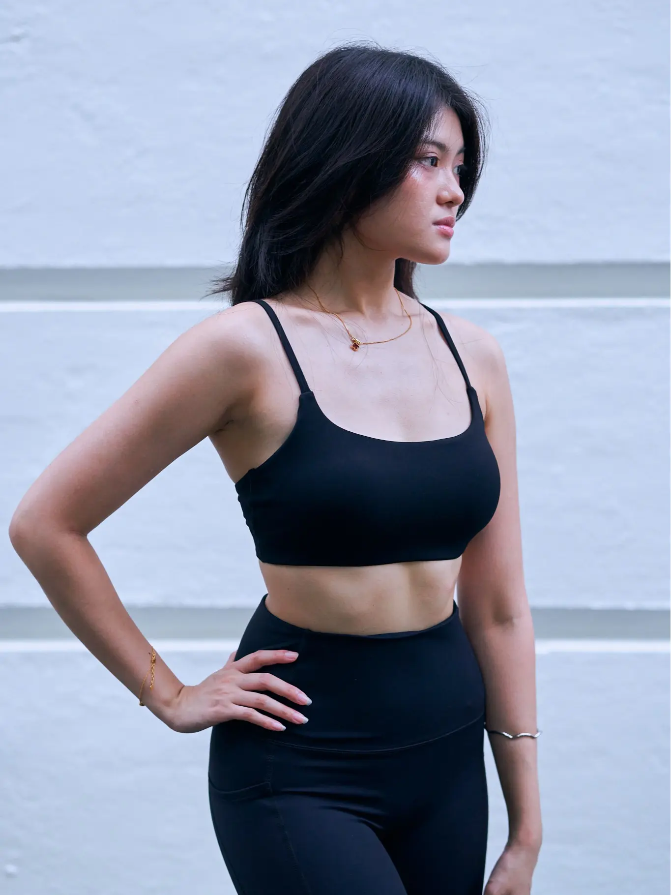 Luna Scoop Sports Bra (Adj. strap), Gym wear, Athleisure, Active wear, Bra support, Padded