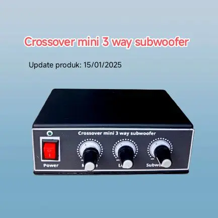 Crossover aktif 3 way, pemisah nada Sub, Low, dan Midhigh