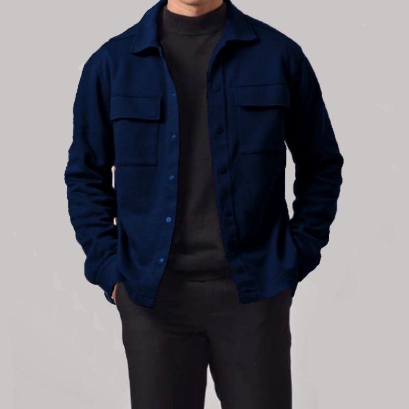 Shacket Jacket Jaket Pria Fleece Tebal Man Jaket Pria Jaket Wanita Shacket Jacket Jaket Trucker Semi Parka Fleece Premium 4