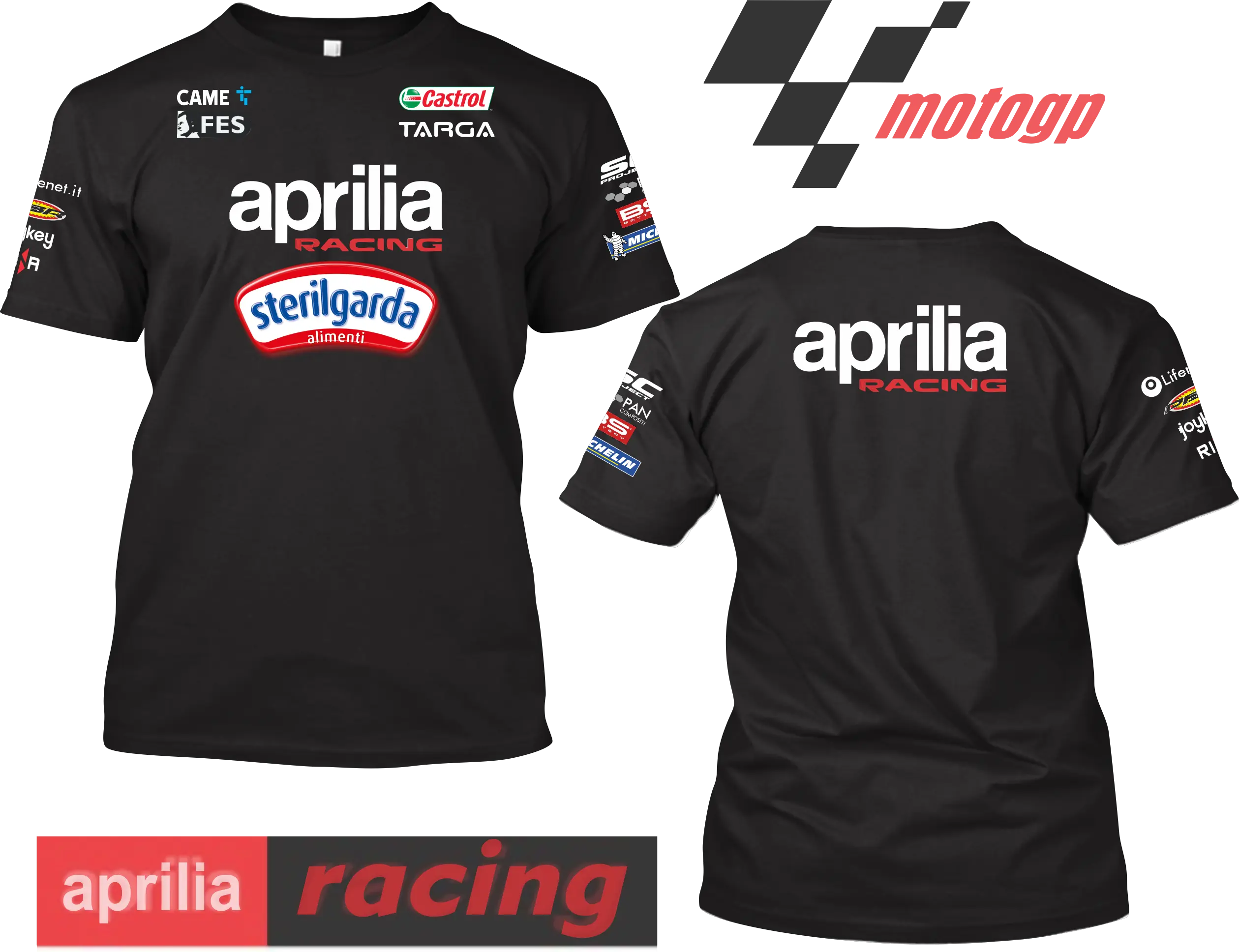 Kaos MotoGP Team Aprilia racing Livery 2025 // Cotton Combed 24s