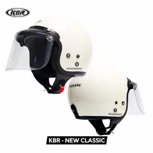 KBR Helm Half Face Bogo New Classic Retro Dewasa SNI ABS Thermoplastic Anti UV Original SNI