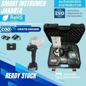 50mm Battery Ratchet 800mm ACSR Cable Cutter EC-50M BARTON Alat Potong Kabel Electric Gear Cutting Baterai Elektrik 50 mm Mesin Pemotong Listrik Gunting Mechanical Kawat Baja Serabut Wire Steel Strand Aluminum Tembaga Copper Aluminium Al Cu