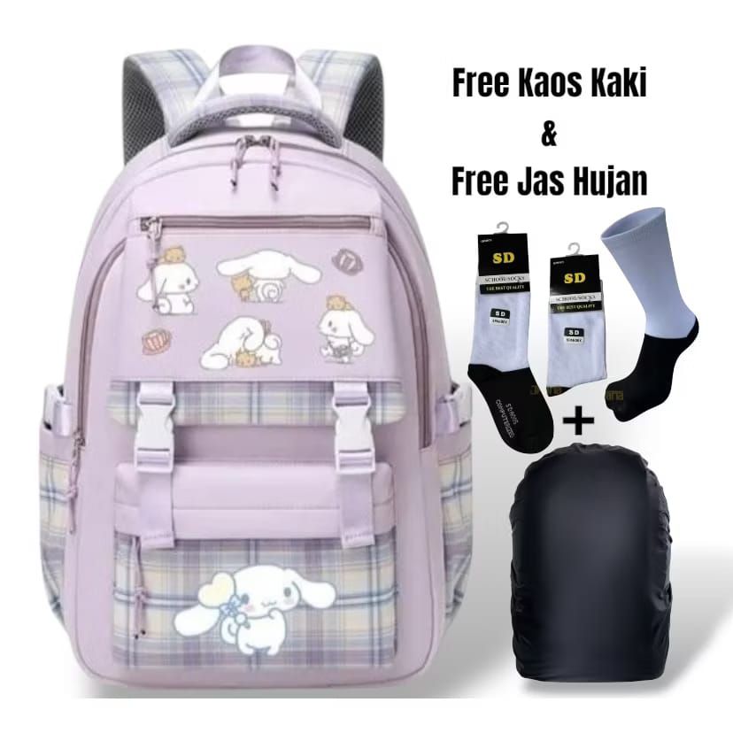 TAS SEKOLAH ANAK TAS RANSEL ANAK PEREMPUAN SD SMP SMA MOTIF KARAKTER KARTUN CINNAMOROLL FASHION ANAK TAS SEKOLAH ANAK TAS RANSEL ANAK PEREMPUAN SD SMP SMA MOTIF KARAKTER KARTUN CINNAMOROLL FASHION ANAK