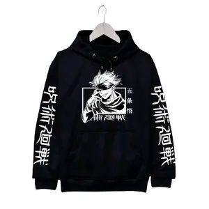 jaket Sweater hoodie Anak usia 5-15 tahun. Anime Jujutsu Kaisen Gojo satoru Kainn Fleece Tebal dan lembut Fashion anak Pria & Wanita