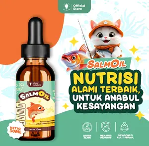 Clever Solutions -  SalmOil, Salmon Oil Minyak ikan premium untuk menjaga kesehatan kulit dan bulu anabul