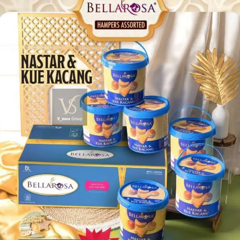 (DAPAT 1DUS ISI 6TOPLES MIX) Bellarosa Nastar & Kue Kering cookies -Bellarosa nastar&kue kacang-Bellarosa Waffle Time( 1 Dus isi 6 Pcs ) Camilan Food Snacks Butter Biskuit Kukis 2
