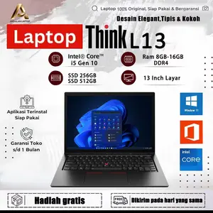 LAPTOP L13-L13 Gen 3 intel i7 Gen 11 RAM 8GB-16GB SSD 256GB-512GB  Layar 13 inci Windows 11 Pro Mulus Berkualitas Bergaransi Murah untuk Pelajar Sekolah