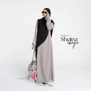 SHEINA Abaya by MAISAYA.ID | Dress Silk Elegan Mewah Gamis Lebaran 2026 Flowy Abaya