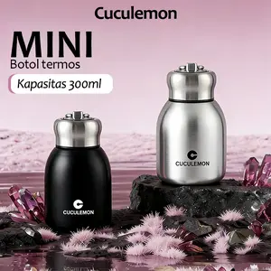 CUCULEMON Termos kopi mini 300ml baja tahan karat menjaga kopi tetap panas atau dingin