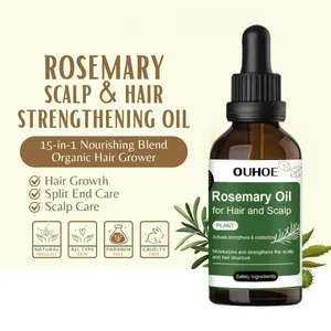OUHOE Moisturizing Rosemary Oil Melembapkan Dan Menghidrasi Rambut Memperbaiki Rambut Bercabang & Kering Meningkatkan Kilau Rambut Cocok Untuk Semua Jenis Rambut 50ml  serum minyak  rosemary  pyh saujana  hair  elixir Rosemary Hair Growth