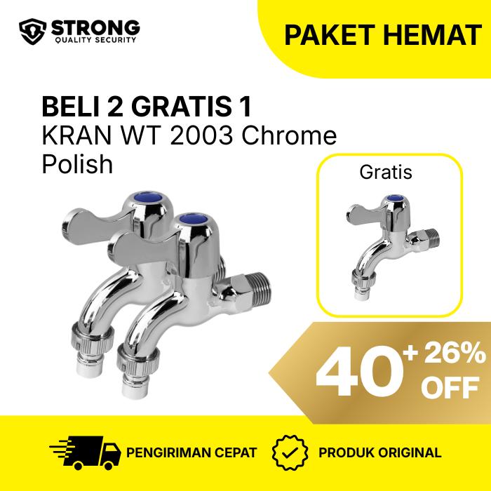 Gambar STRONG TAP BELI 2 GRATIS 1 Keran Air Tembok Kran Taman Tahan Karat Anti Bocor WT 2003 WH dari Strong Hardware Shop Kota Administrasi Jakarta Barat Tokopedia