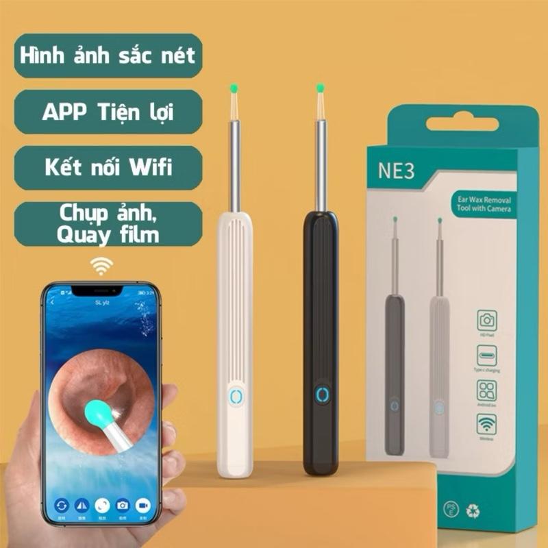 Dụng Cụ Lấy Ráy Tai NE3 Pro Có Gắn Camera Nội Soi Đa Năng Hình Ảnh Sắc Nét