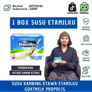 1 BOX Susu ETAMILKU (10 Sachet) Susu Kambing Etawa Bubuk Plus Propolis Original