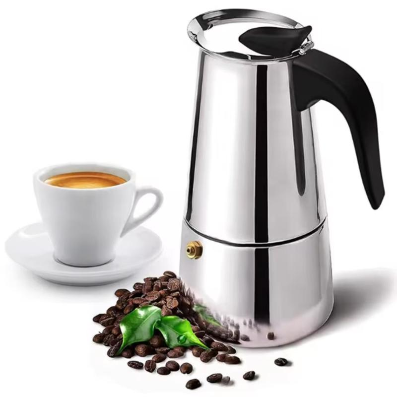 Product Introduction of Moka Pot Italian Top Coffee Maker Pot for Induction Stainless Steel Mocha Espresso Latte Tea Stovetop Filter Cafeteria Pot for Kitchen Home 17