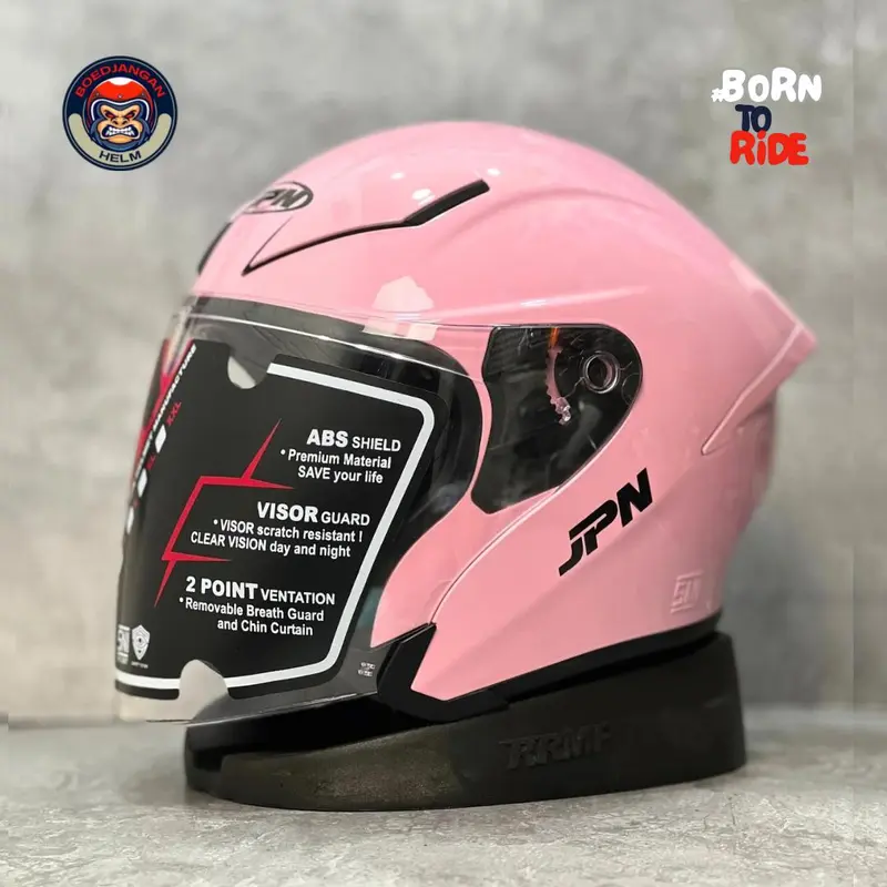 JPN KYO 9 HELM HALFFACE SPOILER SINGLE VISOR ORIGINAL STANDART SNI 5