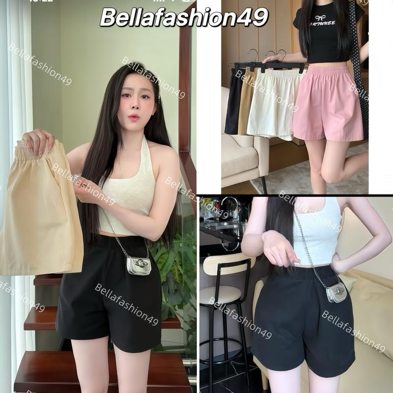  A06￼ DEAL MỞ Bán . ComBo 3 Quần đùi nữ mặc nhà ống rộng lưng cao CÓ BIGSIZE dáng short thể thao chất vải đũi gió mềm mát Quần sooc nữ cạp cao thun chun bigsie 