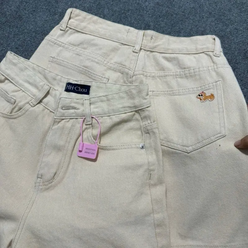 (S-2Xl)HHCHOU-Quần Ngố Thêu Cún Full màu chất jeans mềm | BigBuy360 - bigbuy360.vn