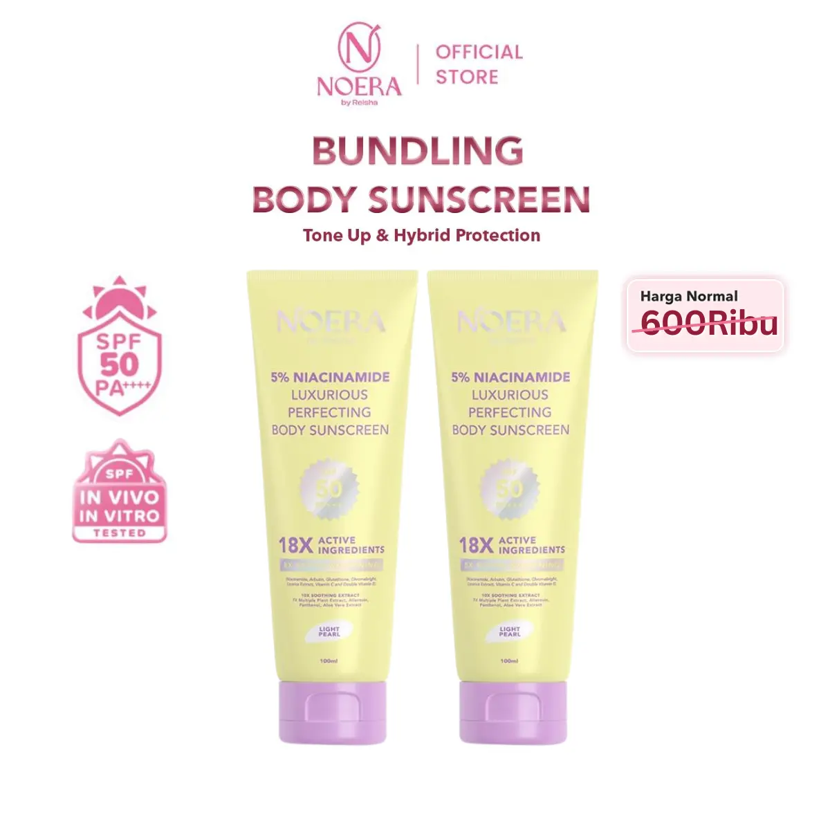 Bundling 2 Light Pearl Kuning