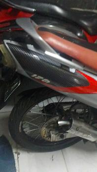 Product Review of Striping Stiker Motor Suzuki Satria 120R Lumba 2002 2003 Silver Hitam Fullset Motorcycle from m** D** c** 0