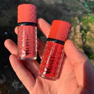 IMAN KOKO Dapat 2Pcs Paket Ombre Lipcream Liptint Shade Summer Velvet Dapat Waterproof Tahan Lama &  Elegant Formula Metallic Gl Warna Baru Cantik Bibir - Lipstick