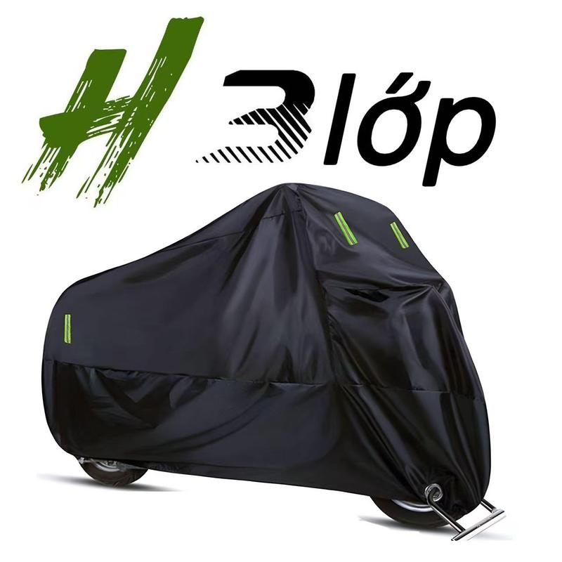 3 lớp bạt phủ xe máy bạt trùm bạt che Motorcycle Cover vải bụi xe máy Trùm Xe Máy bọc  xe áo  xe ab  160 cho mưa tô ô