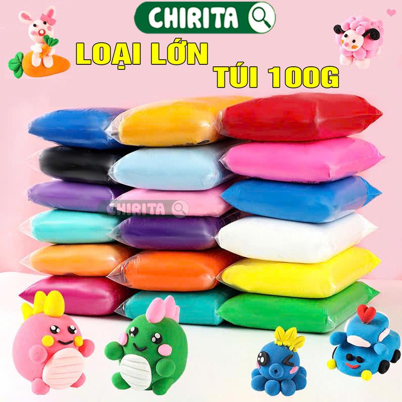  Đất Sét Tự Khô 100gr Đất Nặn Đồ Làm Handmade Đồ Chơi Cho Bé 