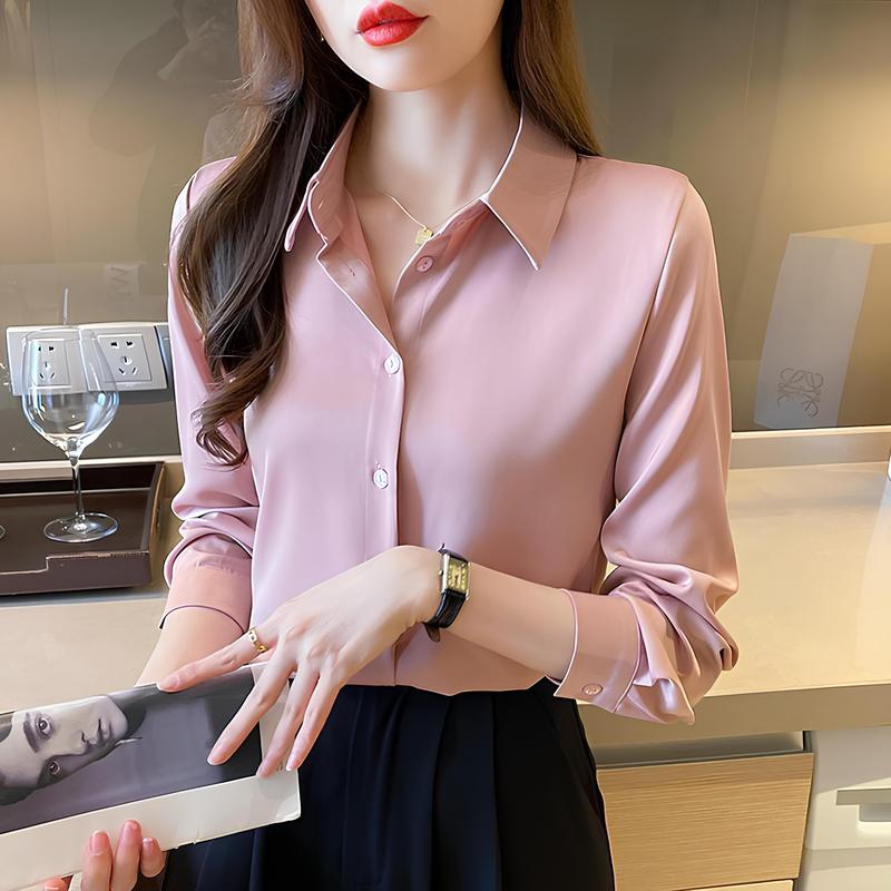 Kemeja Polos Basic Style Korean Cantik Kekinian Matt Shakila Twill Nyaman By Azka Collection 5