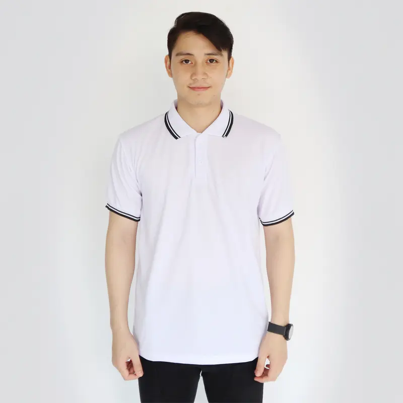 KAOS KERAH PRIA LIST STRIP BAJU POLO SHIRT COTTON70 PREMIU