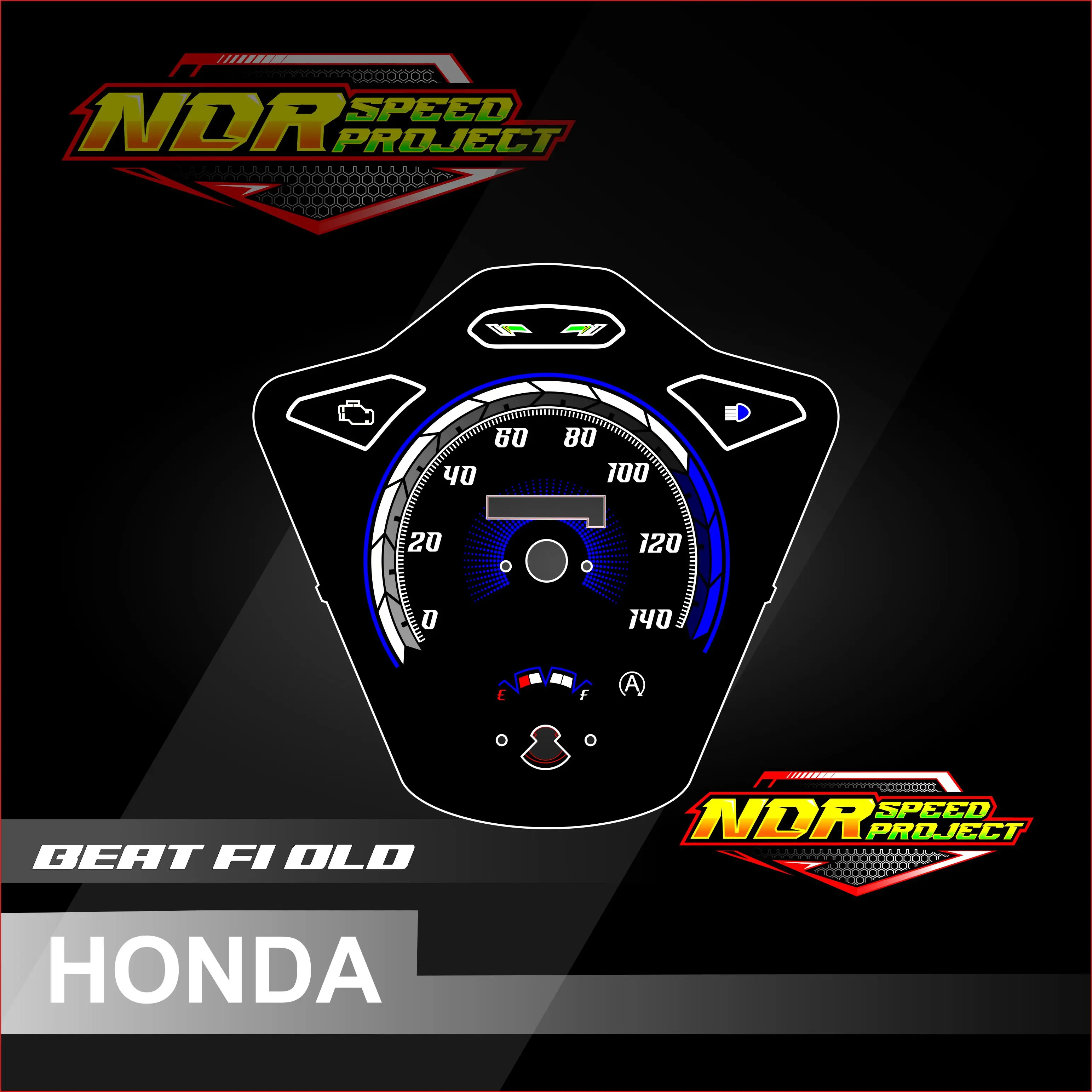 papan panel custom speedometer honda beat fi/pop Motorcycle