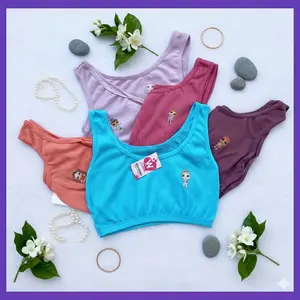 (PROMO 12 PCS)Bra Miniset Anak Perempuan SD SMP Usia 7 Tahun s/d 15 Tahun motif Gambar Karakter Lucu Miniset Anak Perempuan Bahan Katun Berkualitas