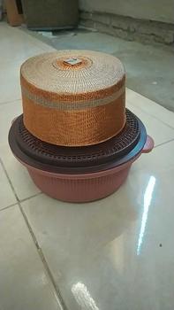 Product Review of Songko recca tembaga warna hijau dasar putih krem ready nomor 7 from M**l 0