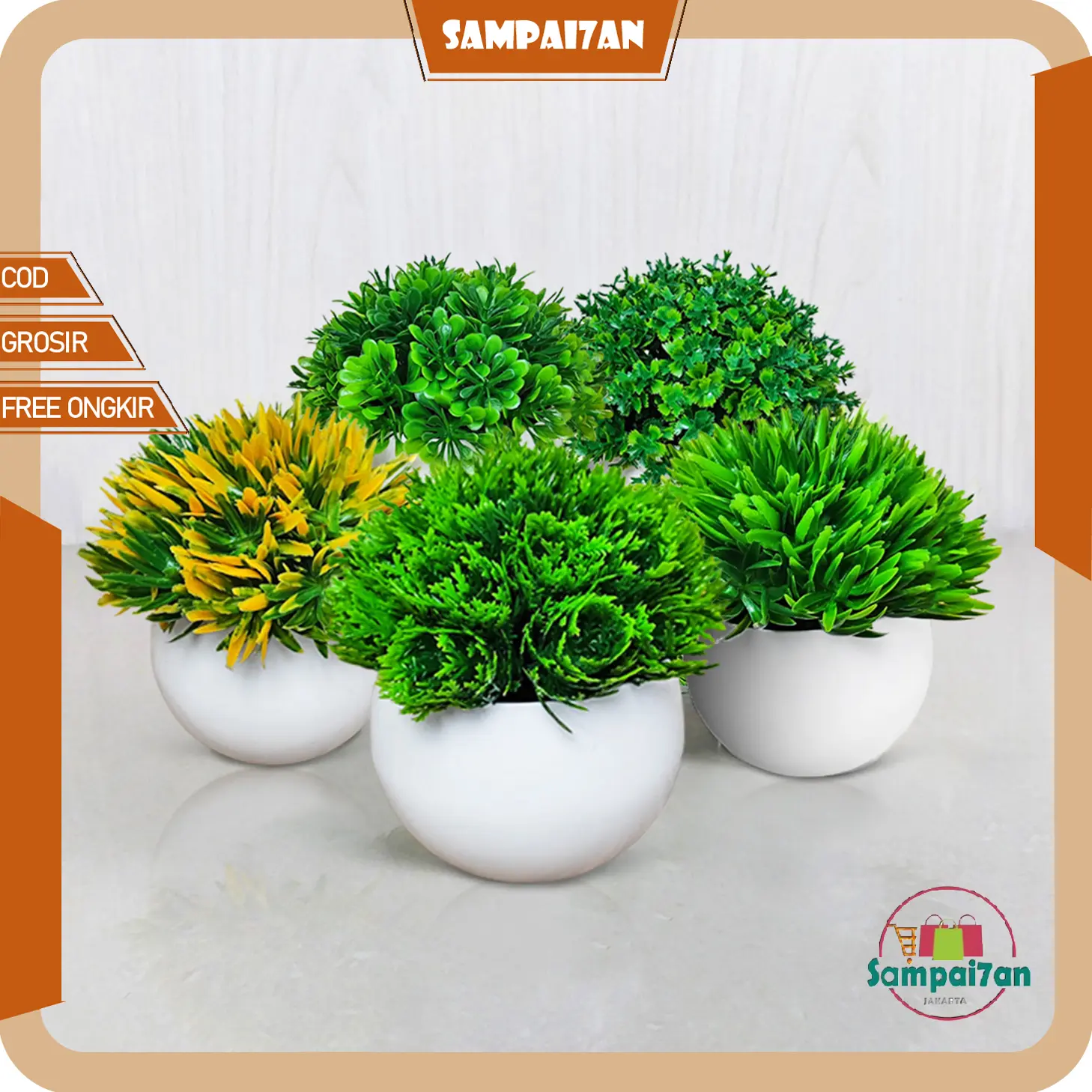 Sampai7an Bonsai Mini Tanaman Hias Plastik Pot Bunga Lucu Bonsai Minimalis  Hiasan Meja Dekorasi Rumah Murah PBP137 - Shop | Tokopedia