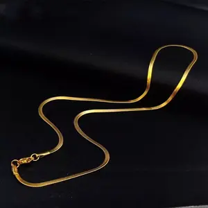 KALUNG titanium pria wanita anti karat kalung model gepeng KALUNG titanium pria wanita anti karat kalung model gepeng