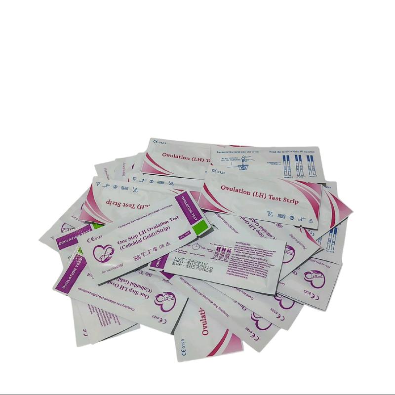 50 PCS/1 BOX Ovutes Alat Tes Masa Subur Sensitif Akurat -(Ungu/Pink/Mix) 1