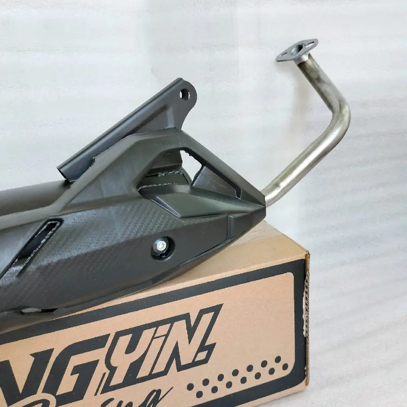 Knalpot Tabung Vario Beat Karbu Deluxe Scoopy Mio Sporty M3 - FULLSYSTEM LongYin Racing Suara Bass Adem Gerung Motor Motorcycle 4