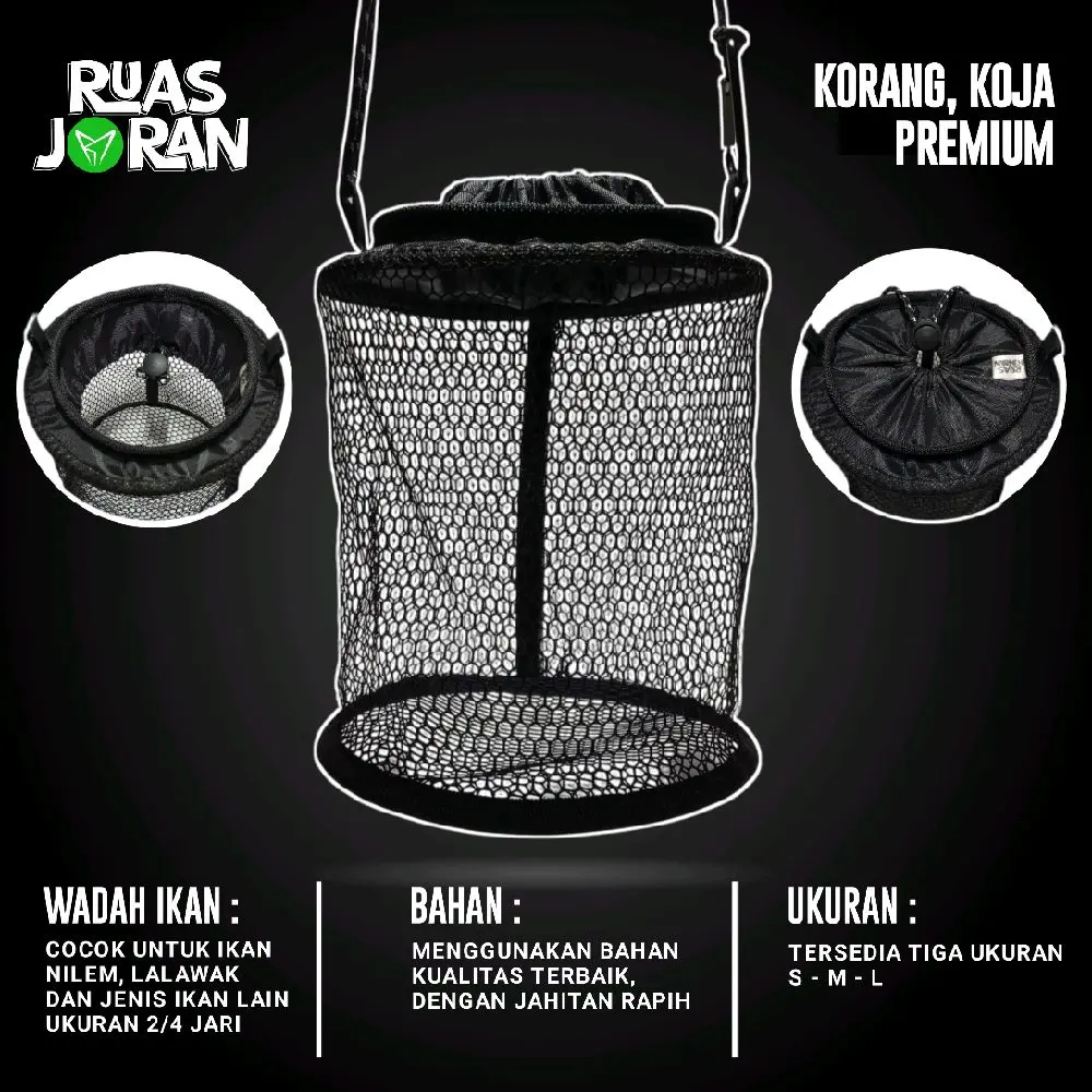 KOJA LIPAT - KORANG WADER PREMIUM - KERAMBA IKAN WADER - KEMPIS WADER - WADAH IKAN KECIL