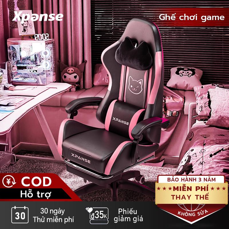 ghế game gaming Xpanse Cat – ghế công thái học |Thiết kế đặc biệt cho nữ giới| ghế tựa lưng làm việc ghế xoay văn phòng【3 năm bảo hành