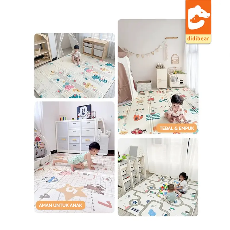 SNI DIDIBEAR x Racunnuuna Playmat Anak XPE ASLI 180 x 200 3
