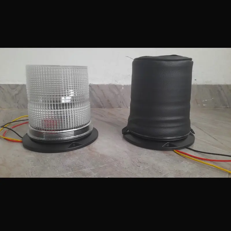 Original Sarung Cover Lampu Rotary Xenon Led Bahan Kulit Sintetis Asli Premium Universal Anti Air Waterproof