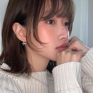 EAR PART NER-絶妙な弓のイヤリングイヤリング、新しい手頃な価格の高級なイヤーバックル、イヤースタッド、女性用イヤリング（eh-34 85）